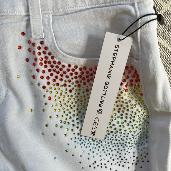 Joe’s Jeans Stephanie Gottlieb collab. Ozzie short. Size 25. White. Chelsea. NWT - Picture 4 of 4